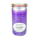 Stearinkerze im XL Weckglas - Lavendel
