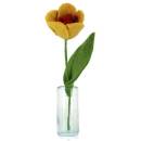 Blume aus Filz - Tulpe (gelb)