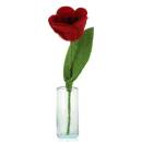 Blume aus Filz - Tulpe (rot)